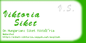 viktoria siket business card